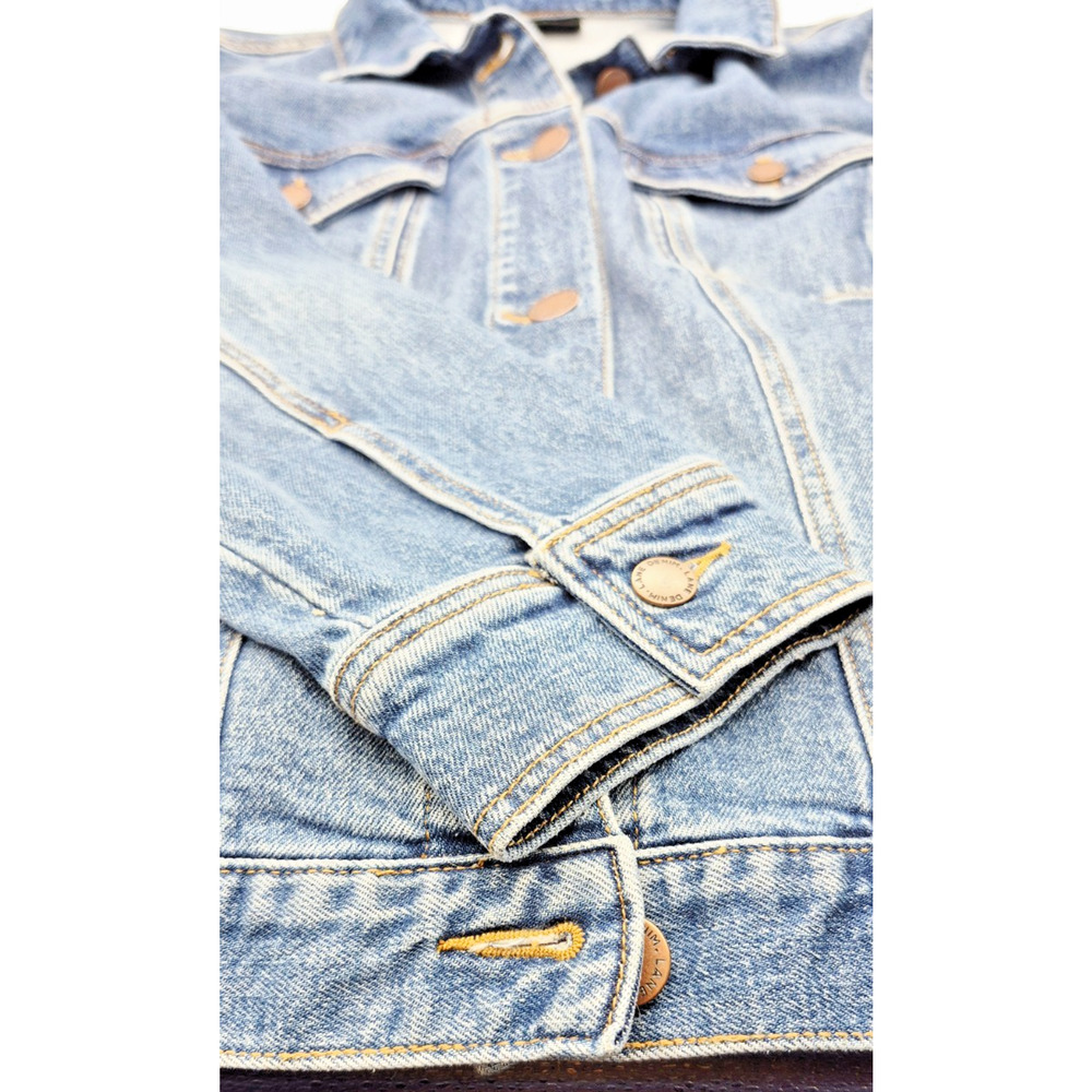 Lane Bryant Denim Jean Jacket Cropped Front Flap Pockets Size 20 12924-0995 - Picture 6 of 12